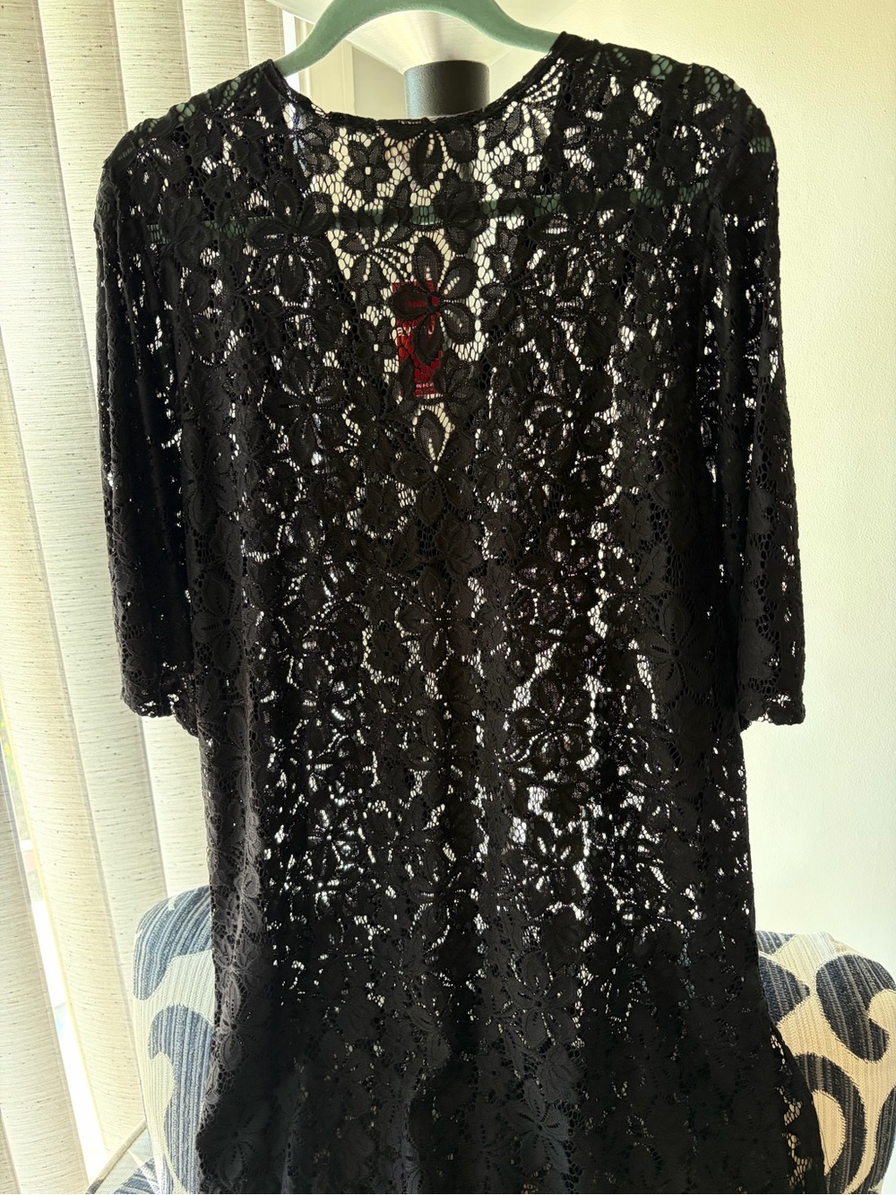 Avenue Black Lace Swim Coverup NWT 14/16 - Picture 4 of 4